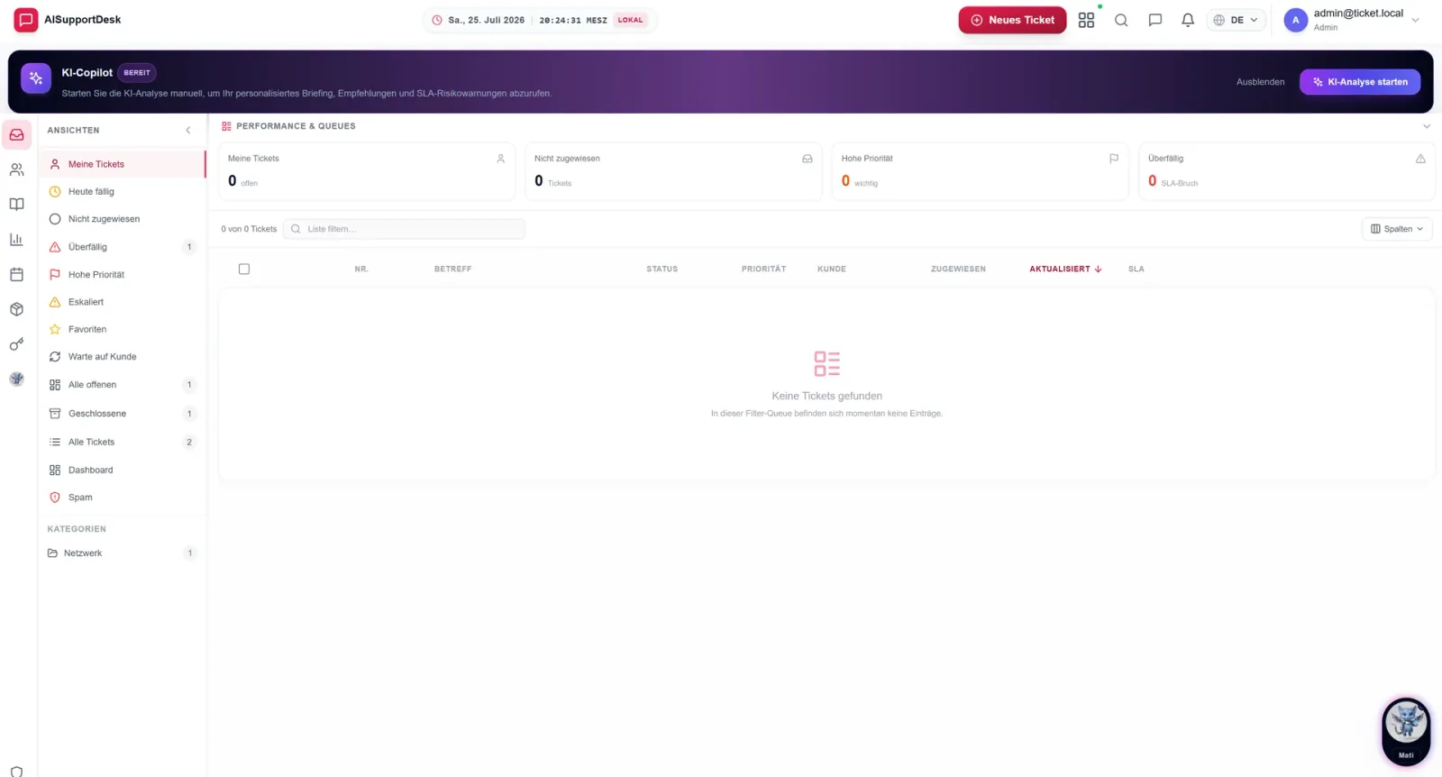 Service workflows in NALVRA SERVICE