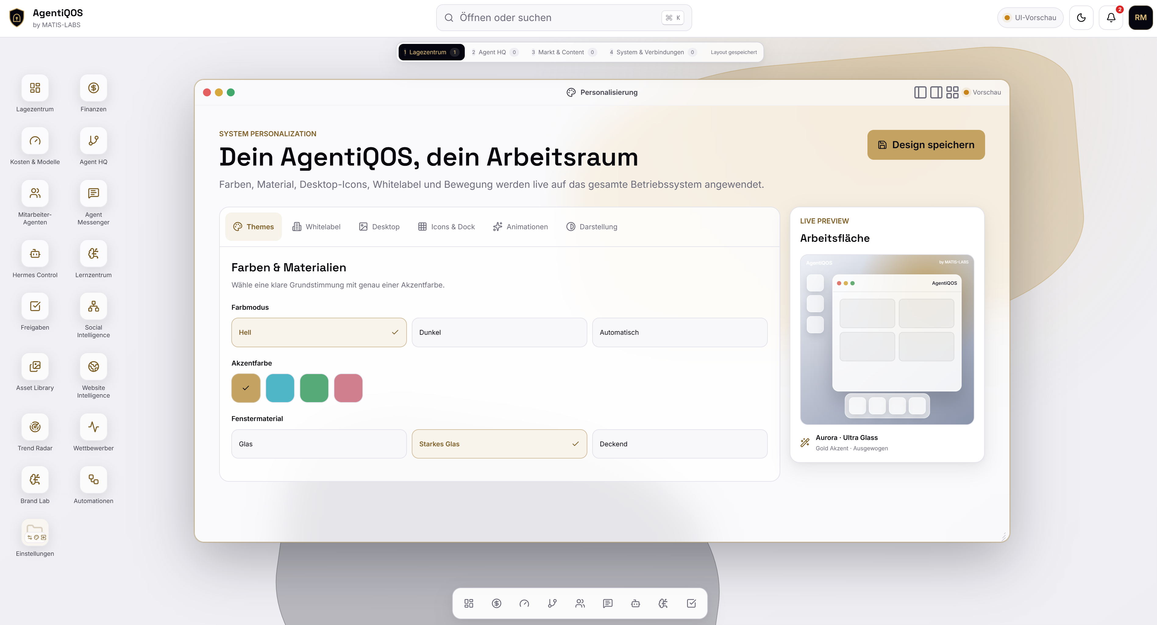 NALVRA COMMAND Anpassung der Unternehmensinstanz