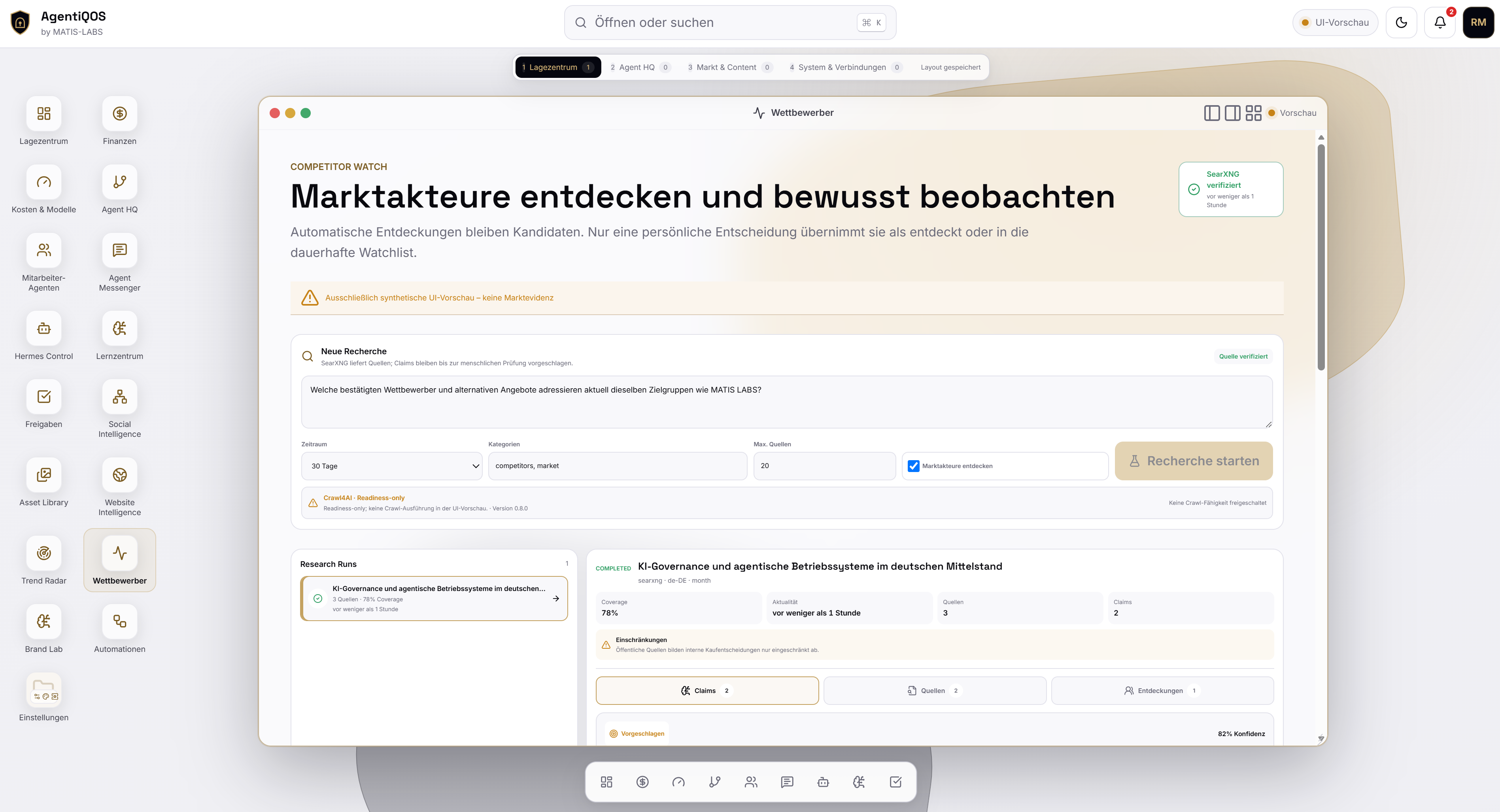 NALVRA COMMAND Wettbewerberanalyse mit Marktbeobachtung