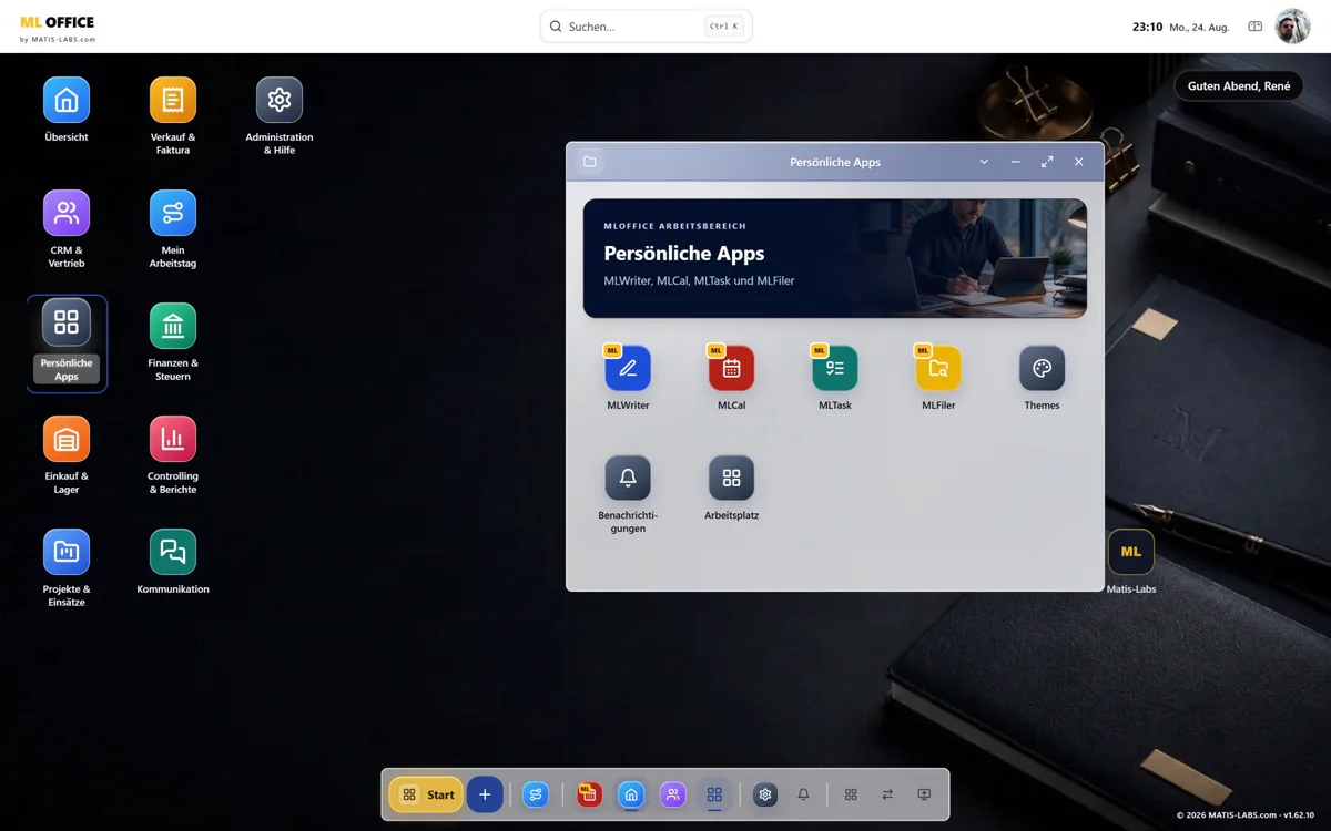 Persönliche Apps und Kommunikation in NALVRA ONE