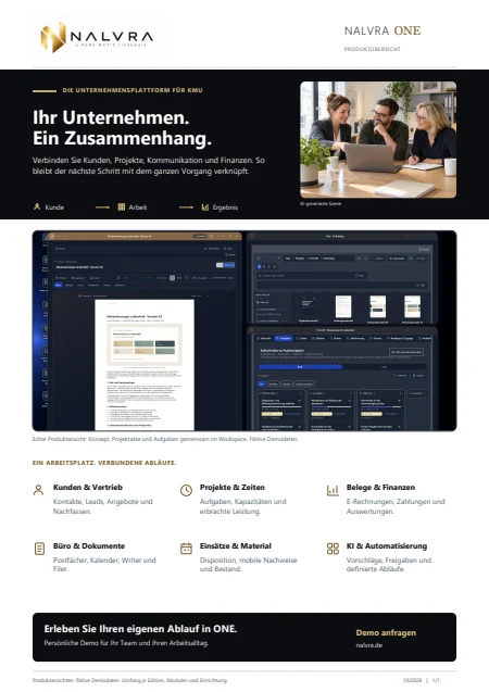 Vorschau der ONE-Produktübersicht